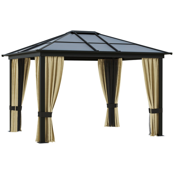 Gazebo da Giardino 3x3.6x2.65m in Alluminio e Policarbonato Tendone Lusso acquista
