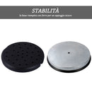 2 Colonnine Separacode Oro con Corda Rossa in Acciaio Inox Ø32x95 cm 