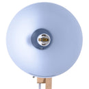 Lampada da Tavolo Scrivania Pieghevole in Legno e Metallo Bianco 