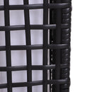 Lampada LED da Giardino con Copertura in Rattan Sintetico Caffè 17x17x68 cm 