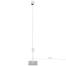 Lampada da Terra con Piantana in Tessuto Bianco 