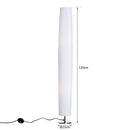 Lampada da Terra in Acciaio Bianco 15x15x120 cm 