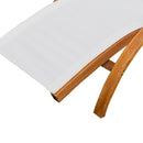 Lettino Prendisole Relax in Legno Crema 