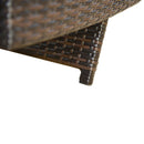 Lettino Prendisole in Ferro con Materassino Marrone 