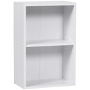 Mobiletto Libreria con Ripiano in Legno Bianco 40x24x61 cm 