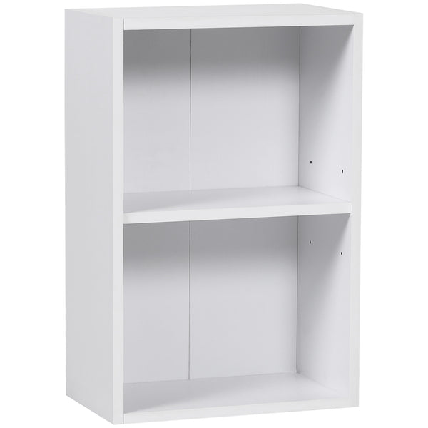 Mobiletto Libreria con Ripiano in Legno Bianco 40x24x61 cm sconto