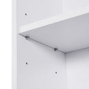 Mobiletto Libreria con Ripiano in Legno Bianco 40x24x61 cm 