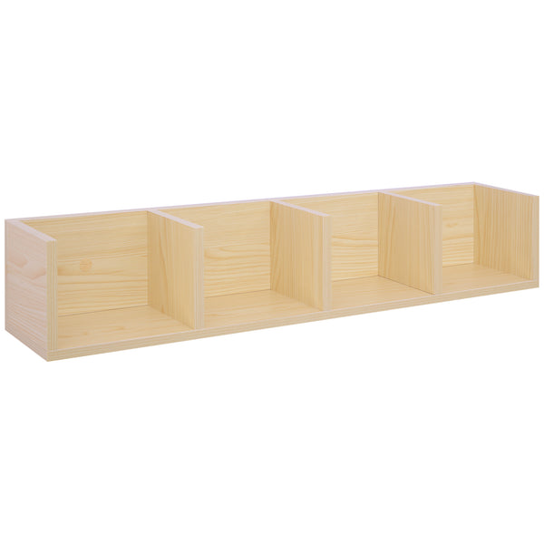 prezzo Mensola Scaffale Libreria Porta CD in Legno 95x17x16.5 cm