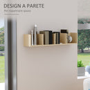 Mensola Scaffale Libreria Porta CD in Legno 95x17x16.5 cm 