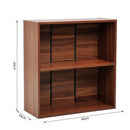 Mobiletto Libreria a Scaffali Noce 60x24x63 cm 