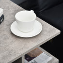 Mobiletto Libreria a 3 livelli in Legno Grigio Effetto Cemento 45x40x55 cm 