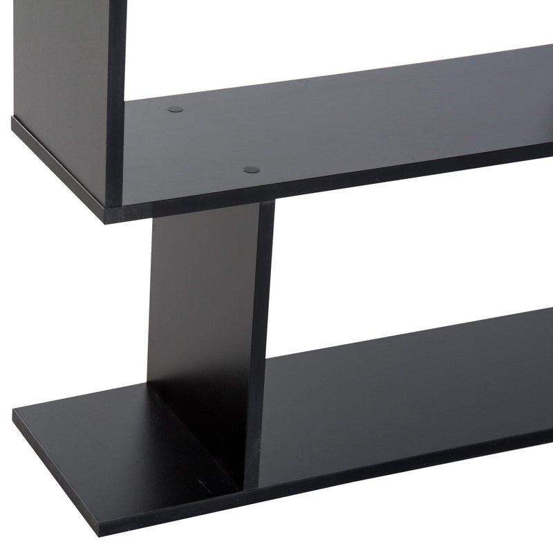 Libreria Design Moderno in Legno con 6 Ripiani Nero 80x23x192 cm 