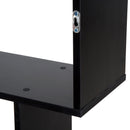 Libreria Design Moderno in Legno con 6 Ripiani Nero 80x23x192 cm 