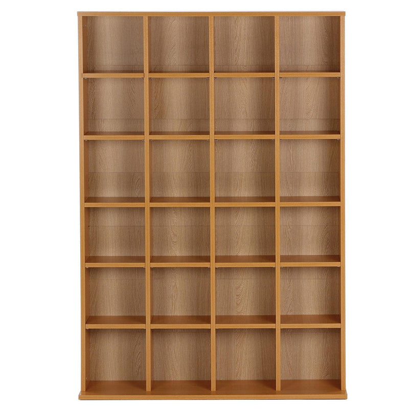 Mobile Libreria 24 Scomparti Legno naturale 130.5x89x20 cm 