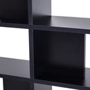 Mobile a Scaffali Libreria 5 Livelli in Legno Nero 120x28.6x160 cm 