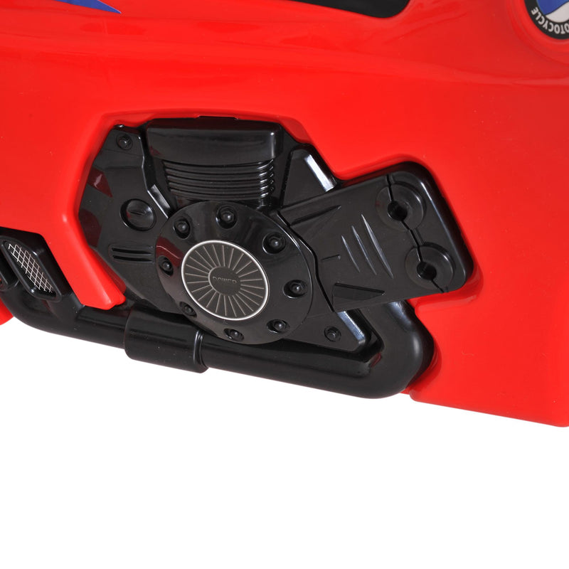 Moto Cavalcabile per Bambini con Luci e Musica Rosso 