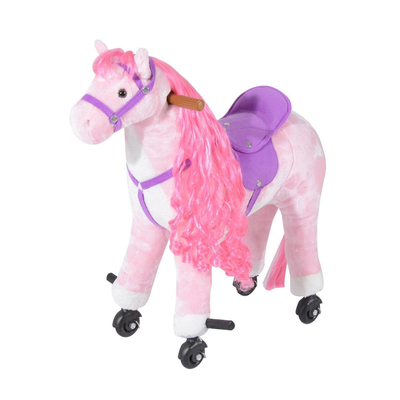 Cavallo Cavalcabile per Bambini con Suoni Rosa 