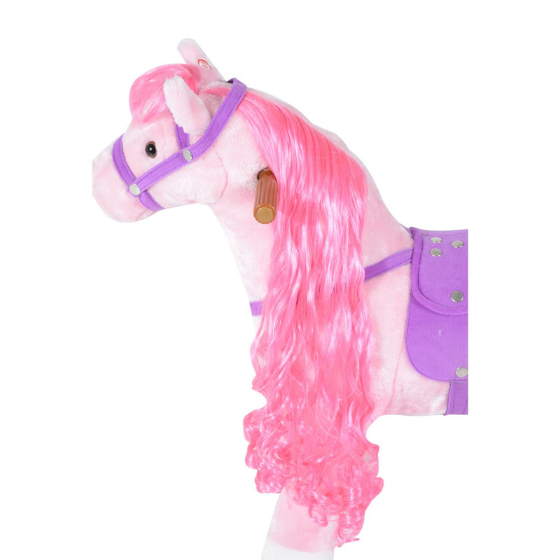 Cavallo Cavalcabile per Bambini con Suoni Rosa 