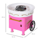 Macchina per Zucchero Filato 450W in Plastica Rosa