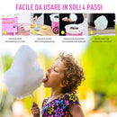 Macchina per Zucchero Filato 450W in Plastica Rosa