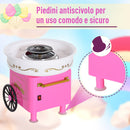 Macchina per Zucchero Filato 450W in Plastica Rosa