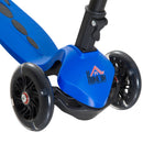 Monopattino per Bambini con 3 Ruote in Alluminio Fluo e Freno Blu 