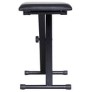 Panca Sgabello per Pianoforte Imbottita Pieghevole con Altezza Regolabile Nero 39x29x51 cm 