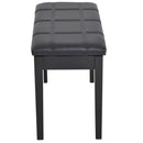 Panca Sgabello per Pianoforte con Vano Portaoggetti Nero 