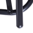 Panchina Dondolo da Giardino 2 Posti in Metallo Grigio 123x70x87 cm 