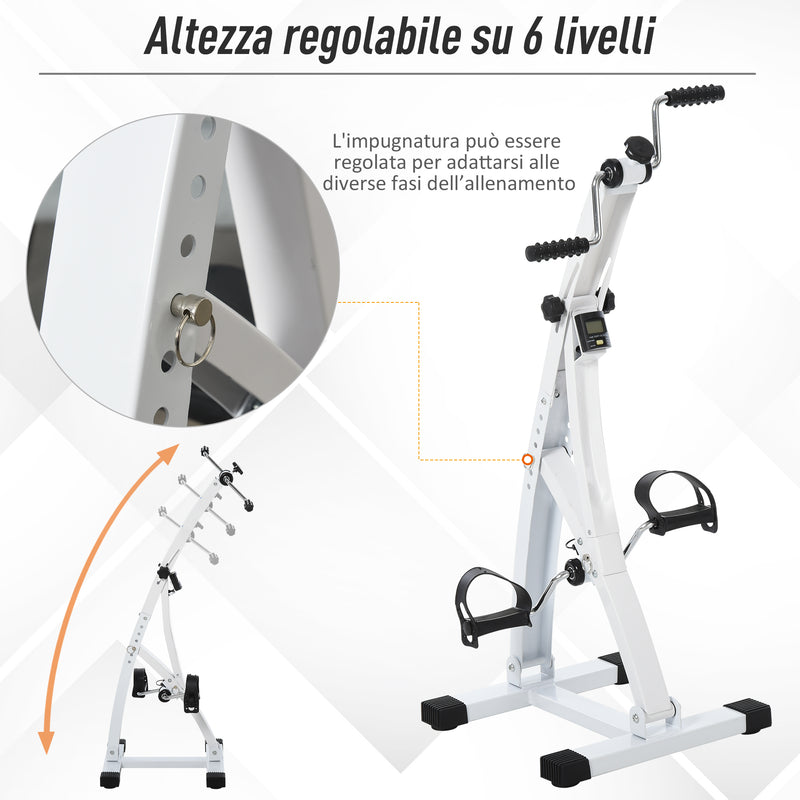 Bi Ciclo Cyclette Pedaliera Gambe e Braccia Manuale 