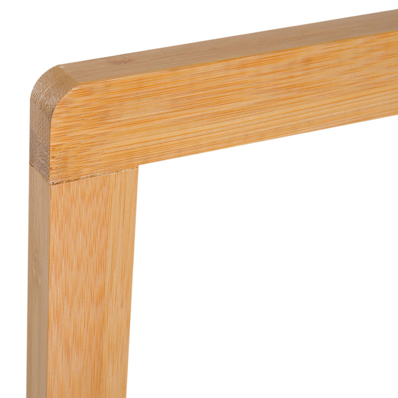 Piantana Portasciugamani con 3 Bracci in Bambù Naturale 40.5x28x104 cm 