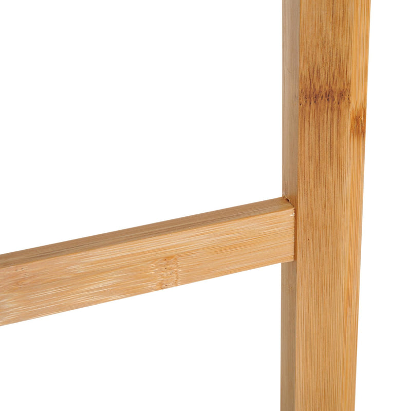 Piantana Portasciugamani con 3 Bracci in Bambù Naturale 40.5x28x104 cm 