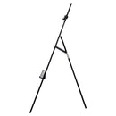 Cavalletto per Pittura in Legno con Altezza e Inclinazione Regolabili Nero 46x60x140 cm 