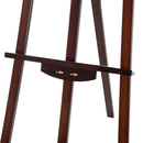 Cavalletto per Pittura in Legno Altezza e Inclinazione Regolabili Marrone 46x60x140 cm 