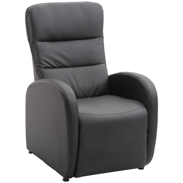 sconto Poltrona Relax Reclinabile con Poggiapiedi Nero