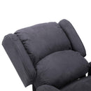 Poltrona Relax Massaggiante in Velluto Nera 