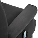 Poltrona Relax Massaggiante in Velluto Nera 