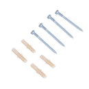 Rastrelliera Portabici 4 Posti in Acciaio 108.5x30x21.5 cm Grigia 