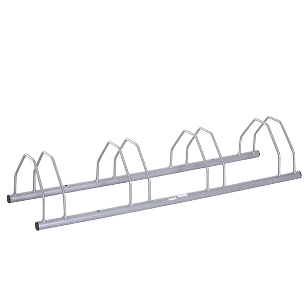 Rastrelliera Portabici 4 Posti in Acciaio 108.5x30x21.5 cm Grigia sconto