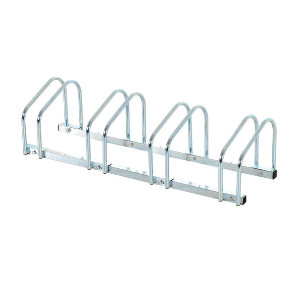 Rastrelliera Portabici 4 Posti in Acciaio 95x33x27 cm Argento prezzo