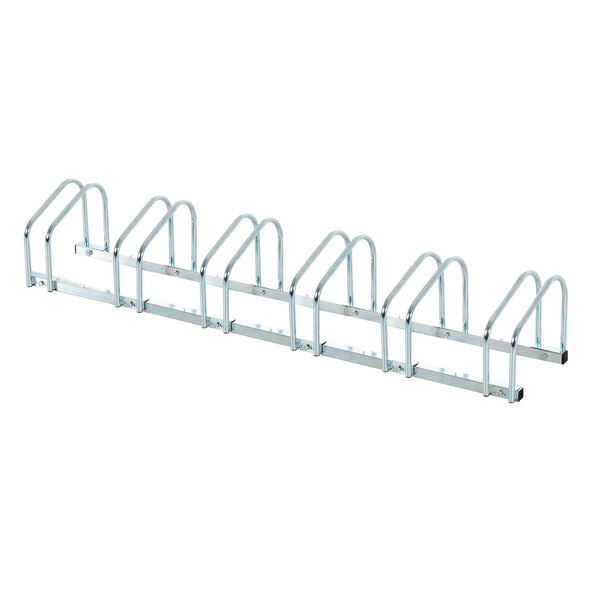 prezzo Rastrelliera Portabici 6 Posti in Acciaio 160x33x27 cm Argento