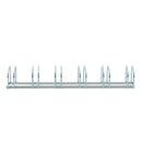 Rastrelliera Portabici 6 Posti in Acciaio 160x33x27 cm Argento 