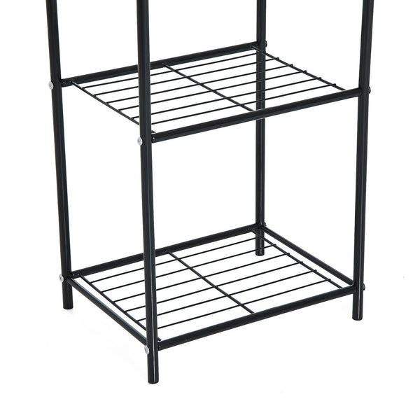 Portapiante Scaffale Metallico con 3 Ripiani Decorativi Portafiori 38x29.5x90 cm prezzo