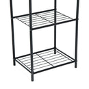 Portapiante Scaffale Metallico con 3 Ripiani Decorativi Portafiori 38x29.5x90 cm 