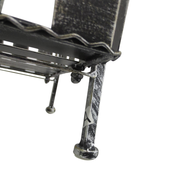 online Portapiante Scaffale 2 Ripiani in Alluminio Anticato Nero 41.5x27.5x88 cm