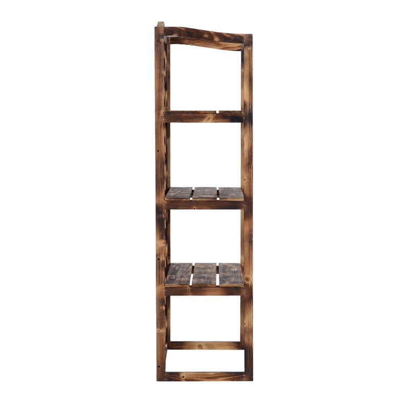 Portapiante Scaffalatura Fioriera a 3 Ripiani in Legno di Abete 80x40x150 cm 