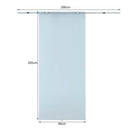 Porta Scorrevole Vetrata 90x205 cm Smerigliata 