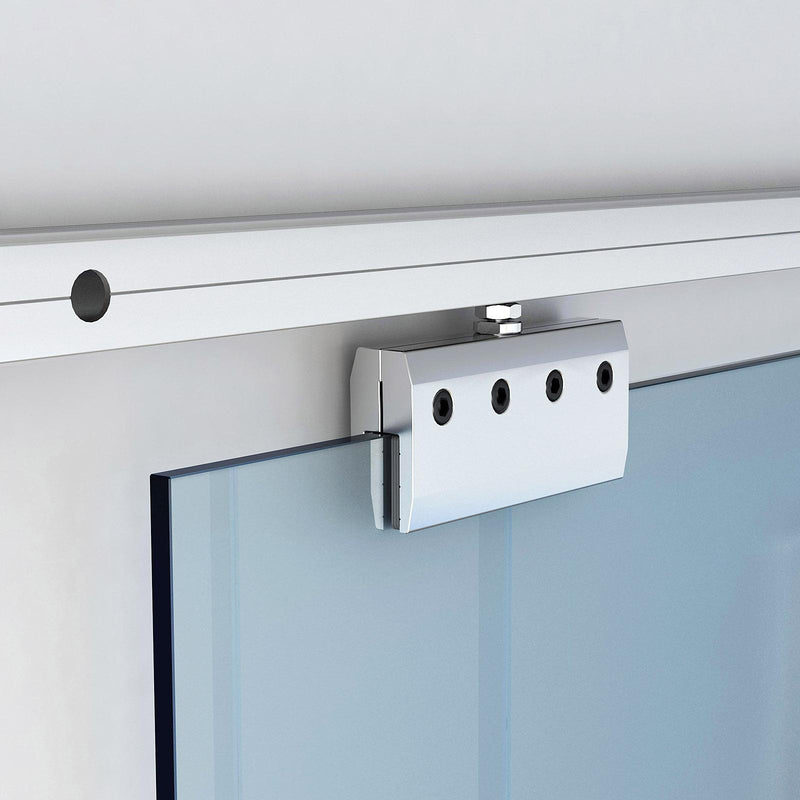 Porta Scorrevole Vetrata 210x75 cm Trasparente 