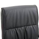 Sedia Poltrona da Ufficio Presidenziale in Similpelle Nera 