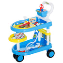 Carrello Gioco Dottore per Bambini Blu 